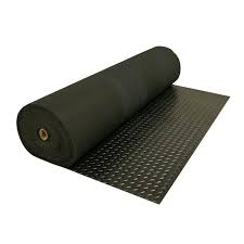 4 ft x 2 5 ft black rubber flooring