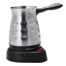 Satın Al 500ml Elektrikli Kahve Makinesi Saksılar Kettle 600W Türk Espresso  Percolator Ev Ofis Paslanmaz Çelik Çay Süt Kahve Makinesi, TL438.33