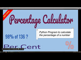 calculating percenes of numbers
