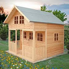 Shire 8x9 Lodge Kids Wooden Playhouse
