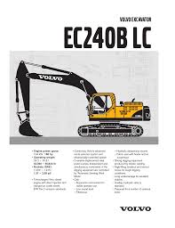 Volvo Excavator Volvo Construction Equipment Manualzz Com