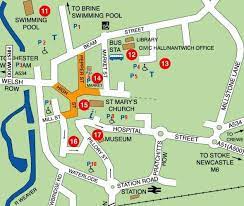 map of nantwich town centre