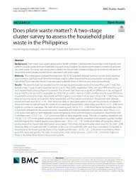 pdf does plate waste matter a two