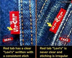 jeans from fake