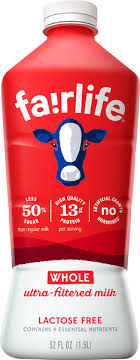 fairlife milk lactose free whole
