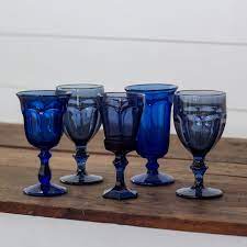 Dark Blue Goblets Vintage Goblet