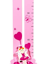 Details About Mousehouse Wooden Pink Princess Childrens Height Chart For Nursery Bedroom