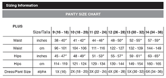 Womens Briefs Size Chart Size Chart For Underwear Size Chart