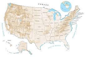 These maps show state and country boundaries, state capitals and major cities, roads, mountain ranges, national parks, and much more. Us Elevation Map And Hillshade Gis Geography
