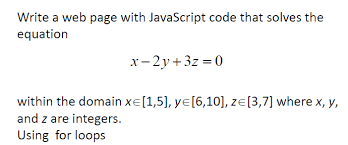 Write A Web Page With Javascript Code