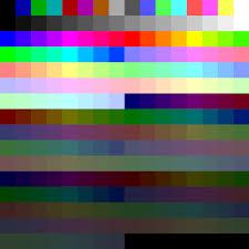 256 Color Chart For Mode 13h Stack Overflow