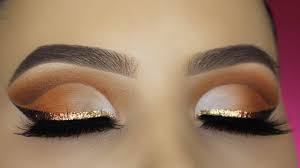 glitter liner cut crease makeup