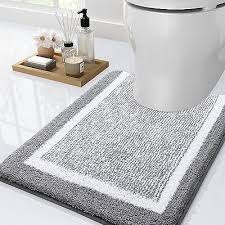 olanly luxury toilet rugs u shaped