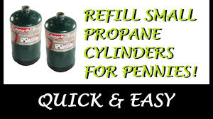refill small propane cylinders save