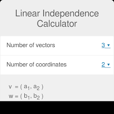 linear independence calculator