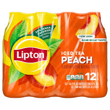 save on lipton iced tea peach 12 pk
