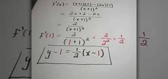 equation of a tangent line