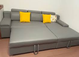 bell sectional l shape storage sofa bed