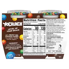 yocrunch low fat vanilla with m ms