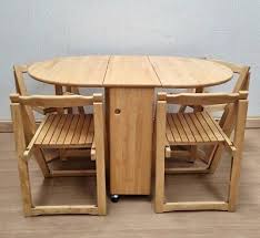 4 Сhairs Extending Wooden Dining Table