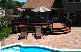 Trex Deck And Paver Patio In Pool Area