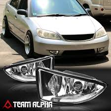 Details About Fits 2004 2005 Honda Civic Dx Hx Clear Bumper Fog Light Lamp W Switch Harness