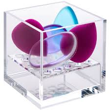 acrylic cube cosmetic organizer for