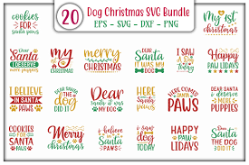 Festive greeting cards, photo cards & more. Dog Christmas Design Bundle Graphic By Graphicsbooth Creative Fabrica