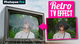 photopea tutorial retro tv effect
