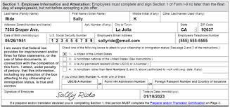 employee information and attestation
