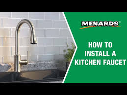 how to install a kitchen faucet you