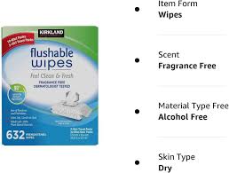 moist flushable wipes 632 wipes 632 count