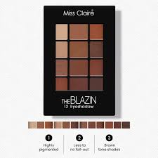 miss claire 12 eyeshadow kit the blazin