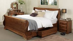 Wooden Sleigh Beds Traditional Oak