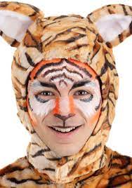 tiger makeup kit uni black orange white one size fun costumes