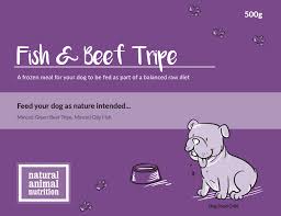 fish and beef tripe 500g natural