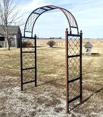 Metal Henry Arbor With Gate Posts