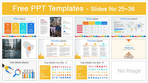 city buildings business powerpoint template