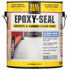 seal krete epoxy seal slate gray concrete garage floor paint 1 gal