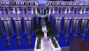 The hanging gardens of babylon are said to have had large pillars and a number of tiers and terraced levels, and the translation from the greek and latin words to describe the garden, more accurately use the word 'overhanging' rather than the literally 'hanging' garden which is depicted in. The Hanging Gardens Of Babylon Minecraft Education Edition