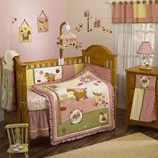Girl Crib Set Barnyard Cow En Pink