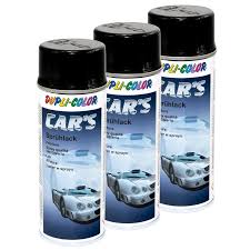 Spraypaint Colour Cars Black Glossy 3 X