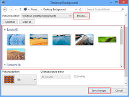 change desktop background in windows 8