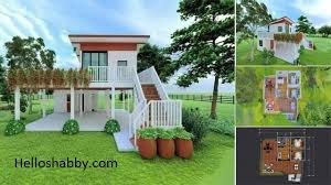 Two Story Stilt House Design With A