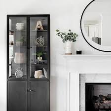 Black Metal Fireplace Hearth Design Ideas