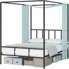 Metal Four Poster Canopy Bed Frame