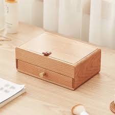 simple design jewelry box cherry wood