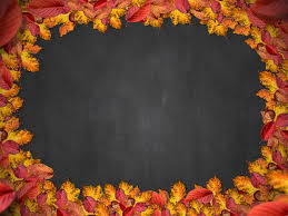 free autumn leaf frame with chalkboard