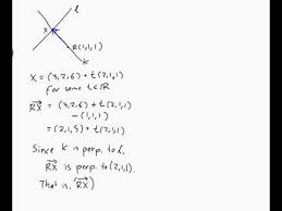 Point And Perpendicular To Another Line