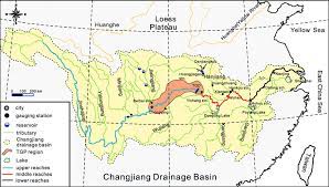 map of the changjiang yangtze river